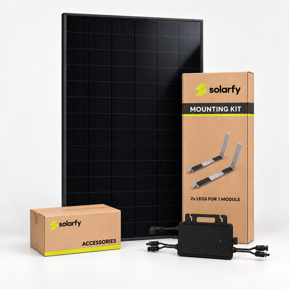 Solarfy Solo 455 – Plug-in Solar Kit 455 W | ENA Registered | Garden & Flat Roof