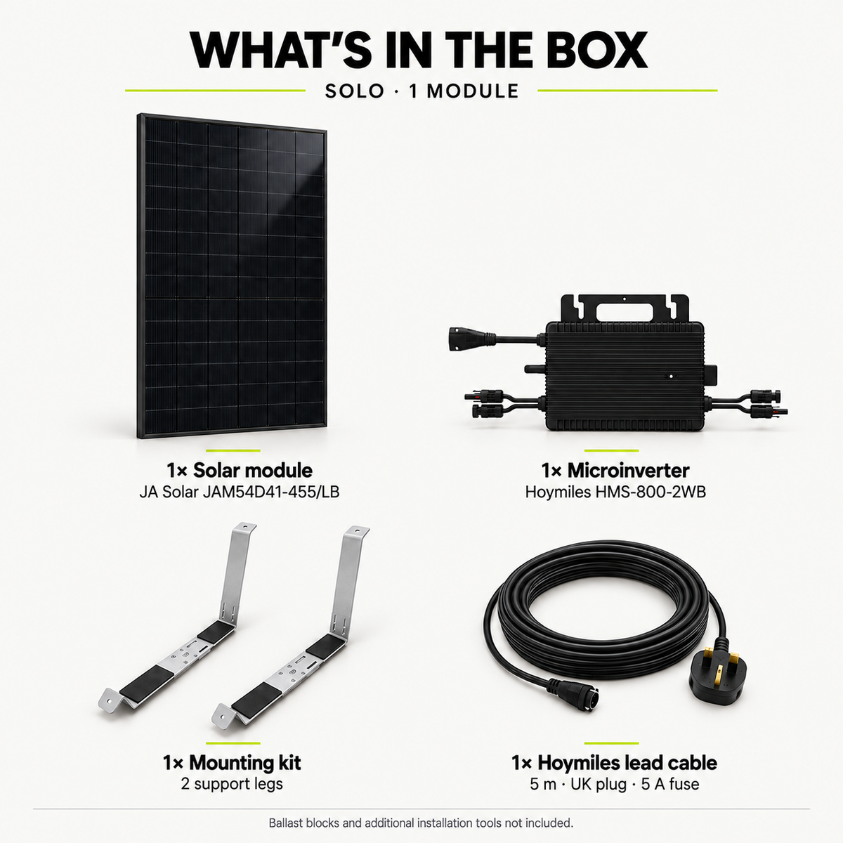 Solarfy Solo 455 – Plug-in Solar Kit 455 W | ENA Registered | Garden & Flat Roof